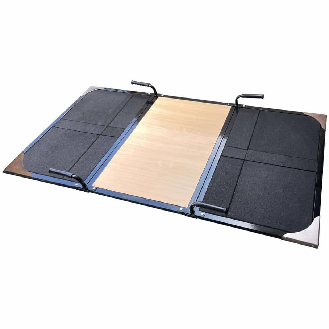 Heavy-Duty 8x4ft Deadlift Platform – Shock-Absorbing Rubber, Easy Assembly