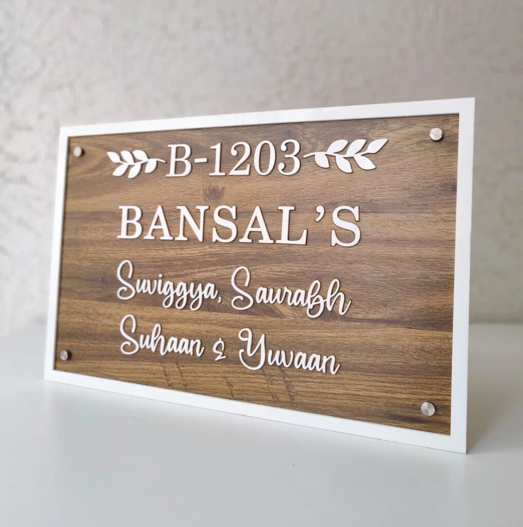 Custom 3D Name Plates | Home & Office In Ludhiana