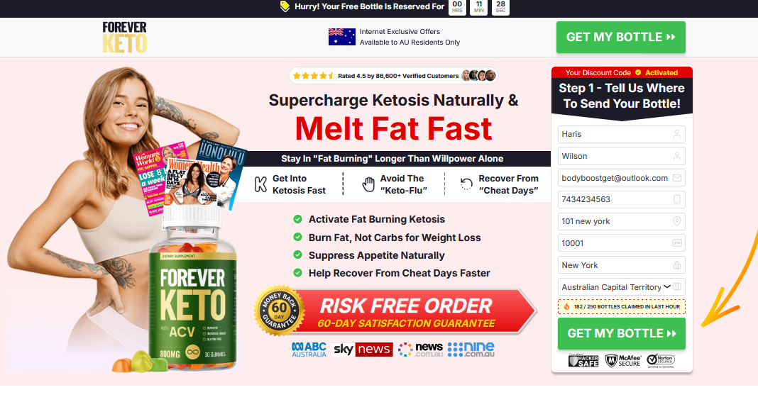 Forever Keto Australia - The "Extra Edge" To Help You Lose Weight Faster!