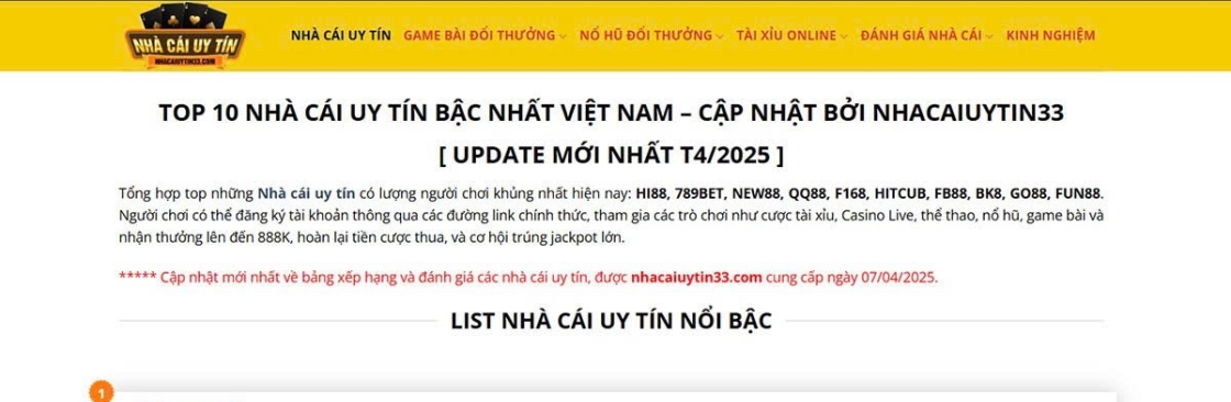 NhàCái UyTín Cover Image