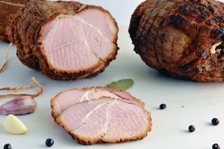 Homemade smoked and poached ham - Borniak Smoke Ovens