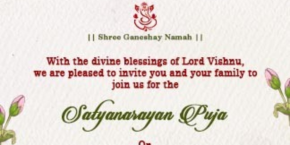 Satyanarayan Katha Invitation Card – An Elegant Tradition with a Divine Touch