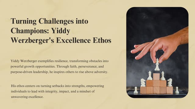 Yiddy Werzberger’s Journey from Setbacks to Strength | PPT