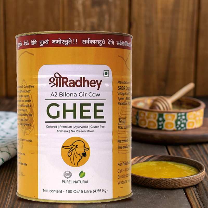 Buy A2 Bilona Cow Ghee 5L | Pure Gir Cow Ghee Online