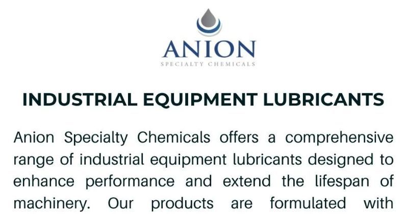 Industrial Equipment Lubricants