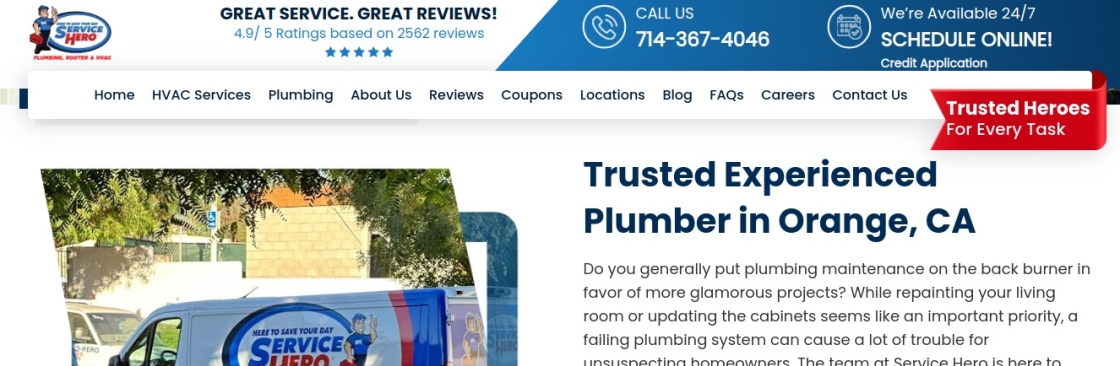 Service Hero Plumbing of Orange County Cover Image