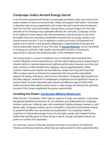 Cordyceps_ India's Ancient Energy Secret