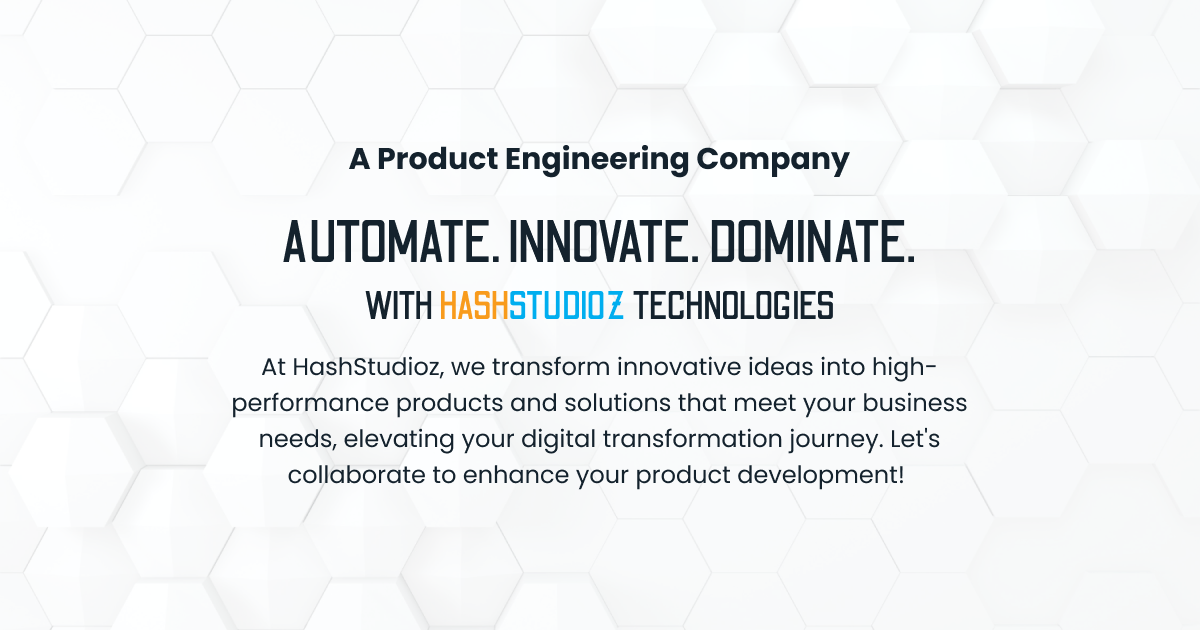 Manufacturing Data Analytics Solutions | HashStudioz