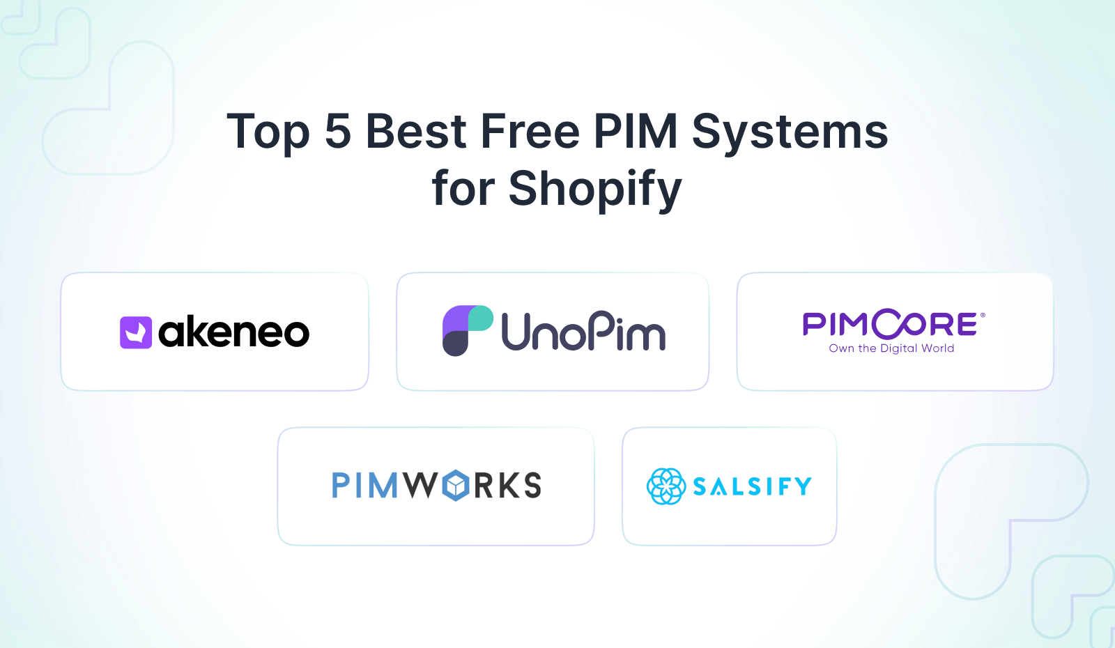 Top 5 free PIM for Shopify | Unopim