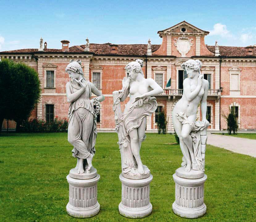 Elegant Outdoor Decor with Large Italian Statues – Marble Fountain -4 Season Statues Italian, Garden Statue Fountain – Ital Art World