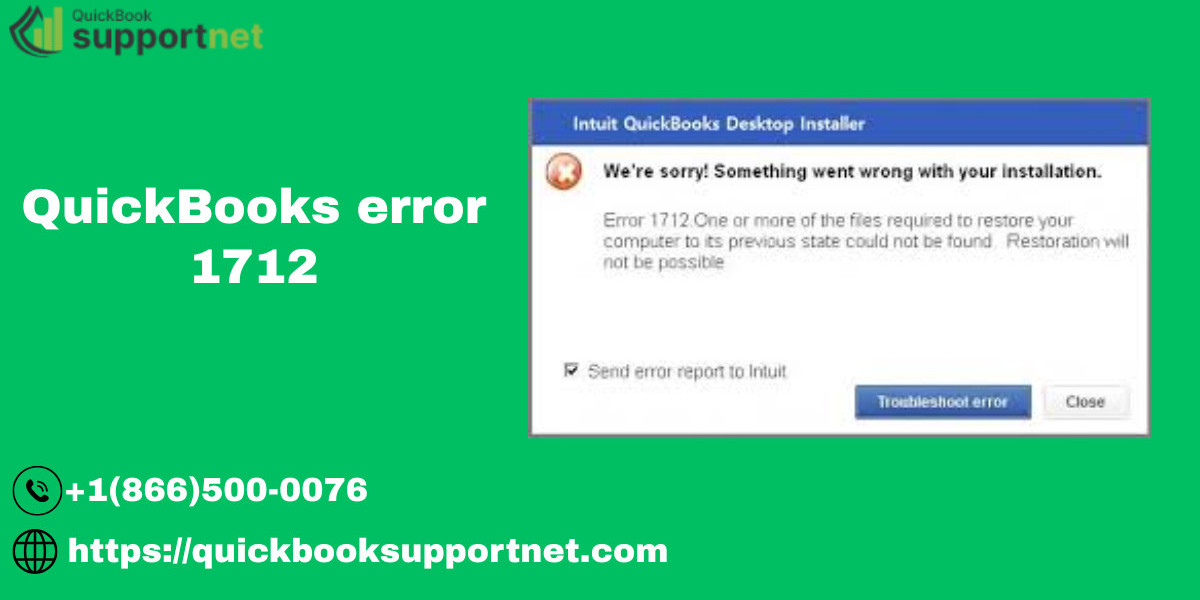 QuickBooks Error 1712 Fix Guide - Installation Made Easy
