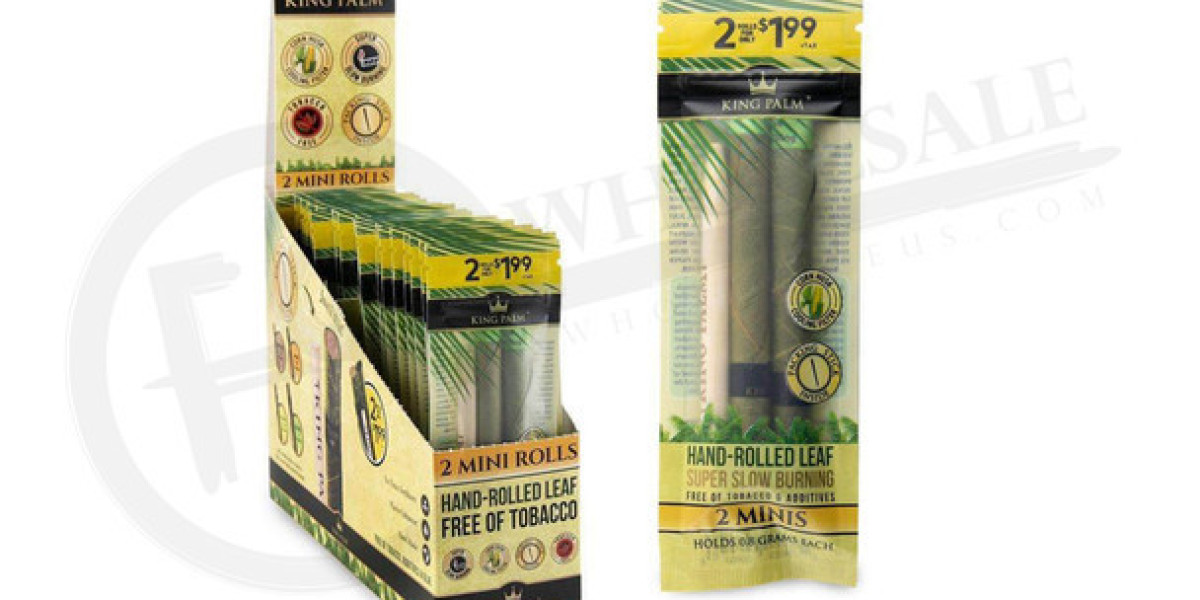 King Palm 2 Mini Rolls Pre-Rolls | Natural Palm Leaf Wraps at Olivastu
