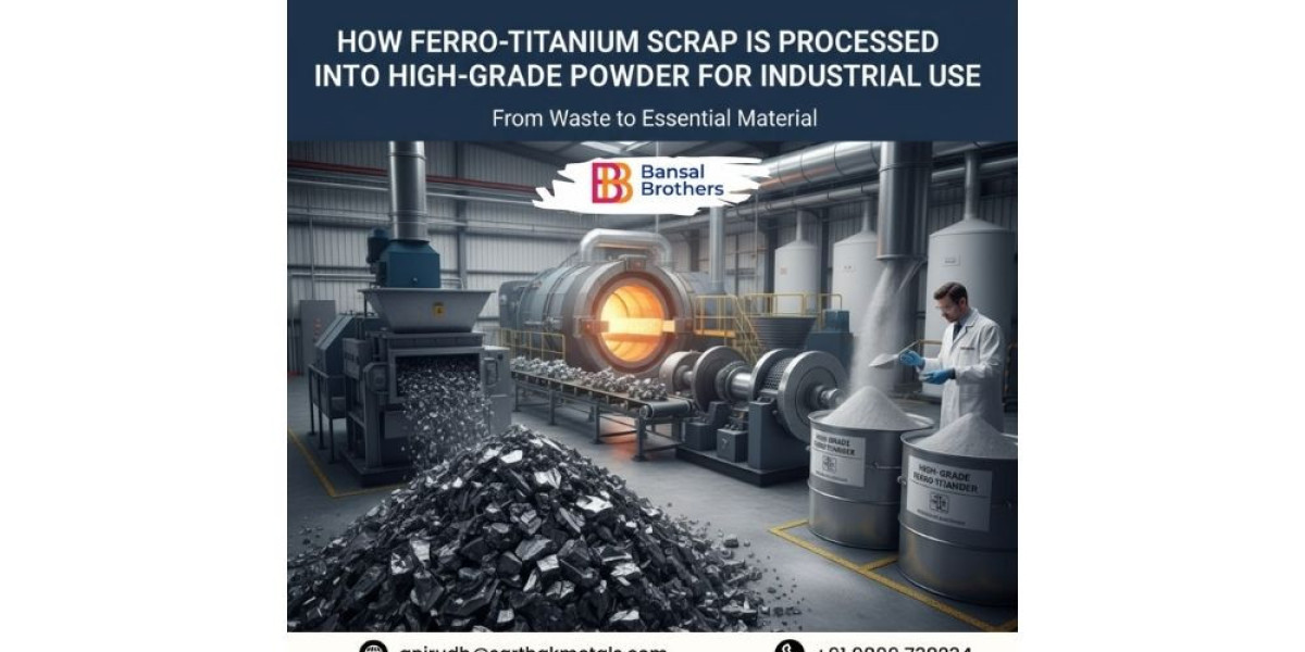 How Ferro Titanium Scrap is Processed into High-Grade Powder for Industrial Use