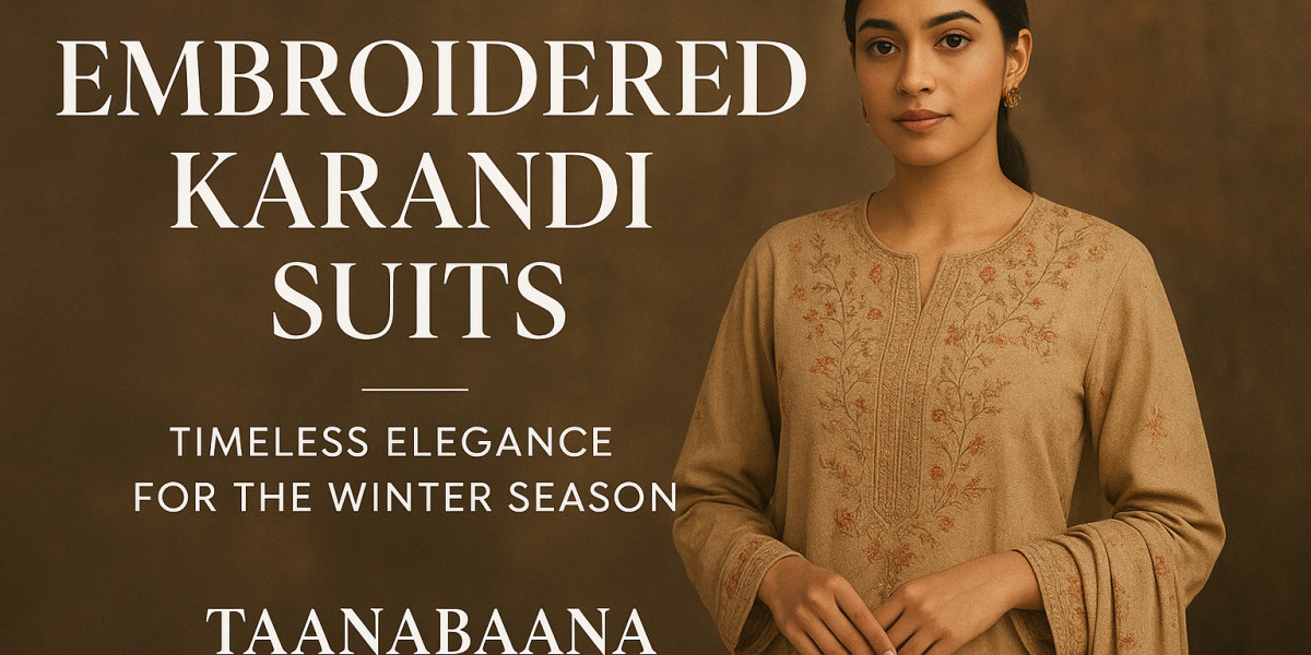 Embroidered Karandi Suits: Timeless Elegance for the Winter Season