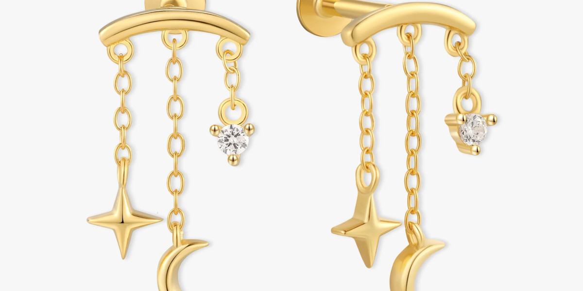 Buy Chubby Hoop Earrings and Stud, and Chain Ear Cuff