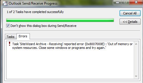 How to Fix Error code 0x800ccc91 in Microsoft outlook