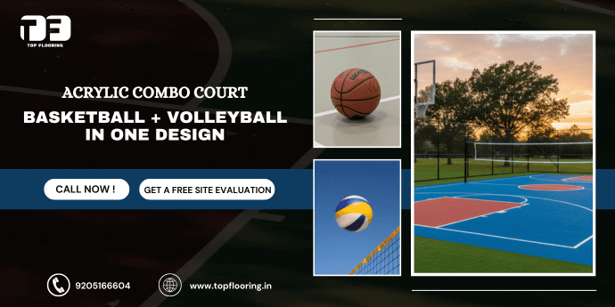 Combo Courts: Basketball + Volleyball on One Acrylic Court