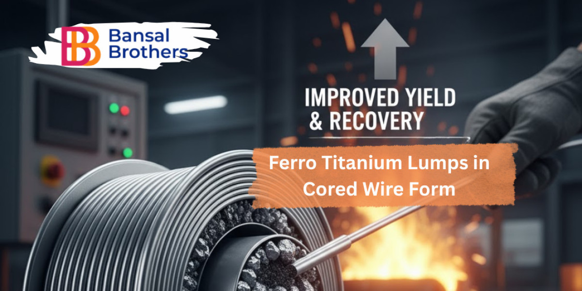 Improving Yield and Recovery Using Ferro Titanium Lumps in Cored Wire Form