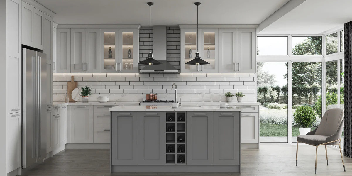 Elevate Modern Kitchens with Contemporary Shaker Style Cabinets from Cabinet Sales Center