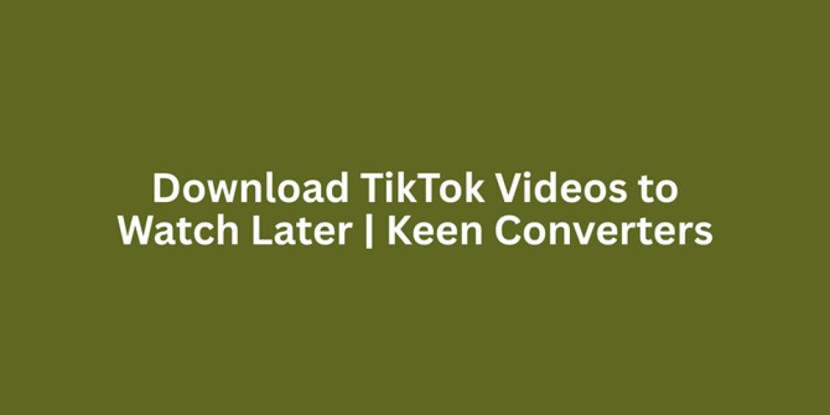 Download TikTok Videos to Watch Later | Keen Converters