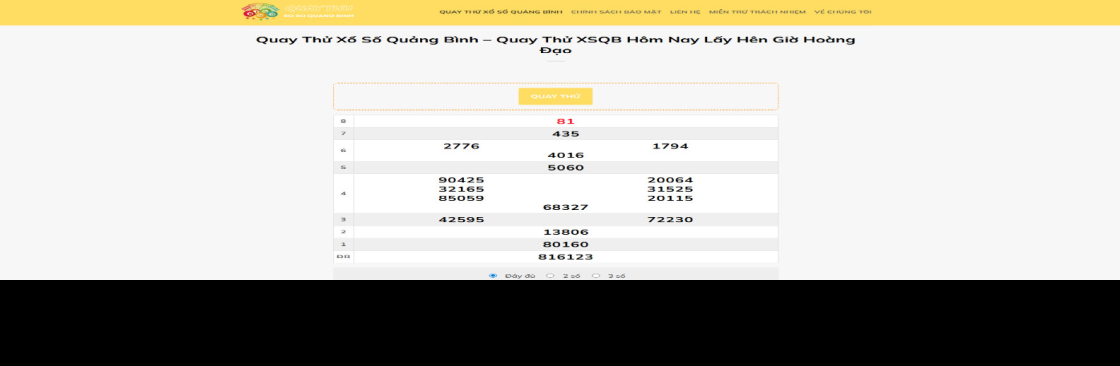 Quay Thử Xổ Số Quảng Bình Cover Image
