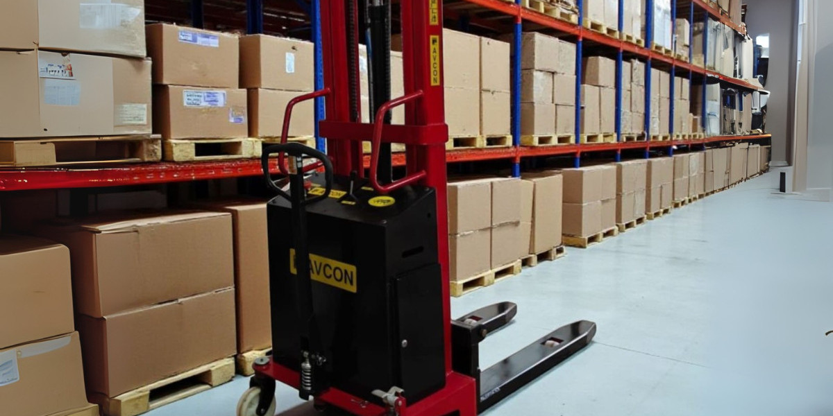Battery Operated Fully Electric Stacker: Smart Material Handling Solution by Avcon System