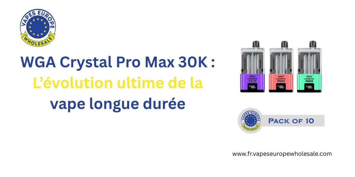 WGA Crystal Pro Max 30K : L’évolution ultime de la vape longue durée