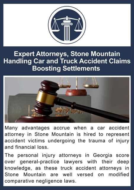 Expert Attorneys, Stone Mountain Handling Car and Truck Accident Claims Boosting Settlements .pdf