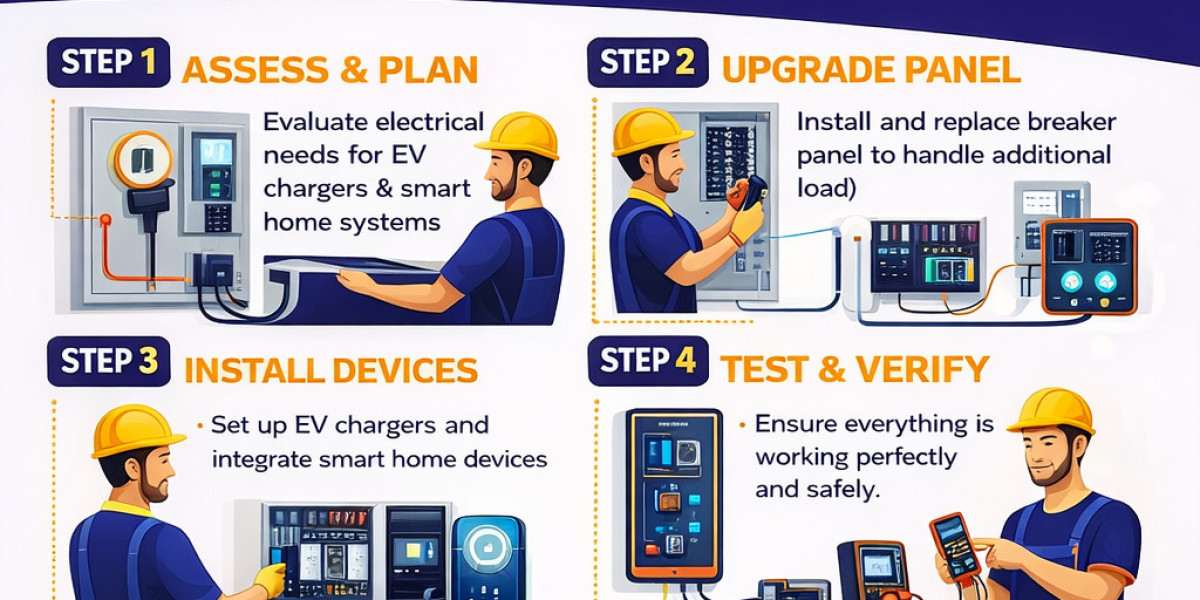 How an Electrician In Dubai Upgrades Panels for EV Chargers & Smart Homes