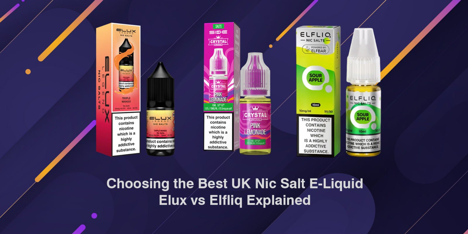 Choosing the Best UK Nic Salt E-Liquid: Elux vs Elfliq Explained– Bulk Vape Wholesale