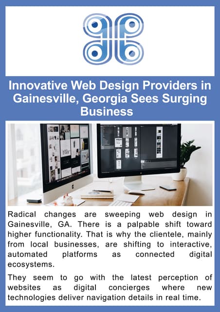 Innovative Web Design Providers in Gainesville, Georgia Sees Surging Business  .pdf