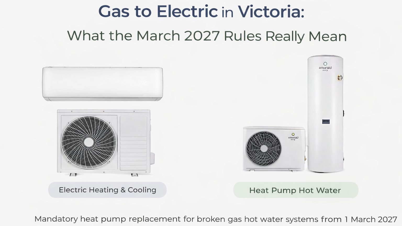 Gas to Electric in Victoria: What the March 2027 Rules Really Mean for Homeowners