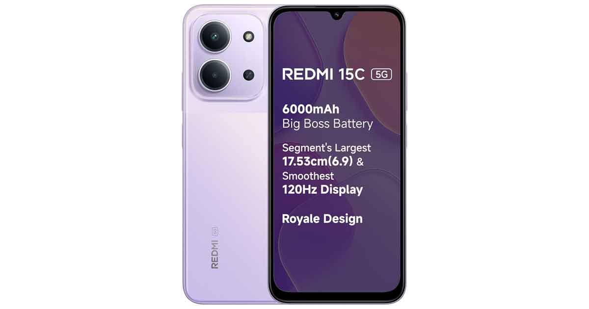 REDMI 15C 5G: Big Battery, Smooth Display and Powerful Performance