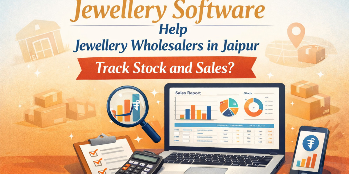 How does jewellery software help jewellery wholesalers in Jaipur track stock and sales?
