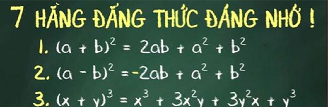 7 Hằng Đẳng Thức Đáng Nhớ Cover Image
