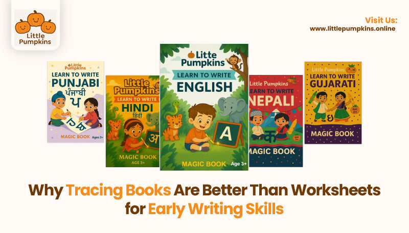 Why Tracing Books Are Better Than Worksheets for Early Writing Skills  – Little Pumpkins
