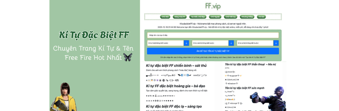 Kí Tự Đặc Biệt FF Cover Image