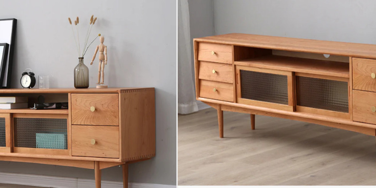 Cherry Wood Entertainment Stand – SlabstudioHongKong