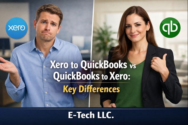 Xero to QuickBooks vs QuickBooks to Xero: Key Differences