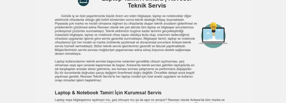 laptop tamiri ankara Cover Image