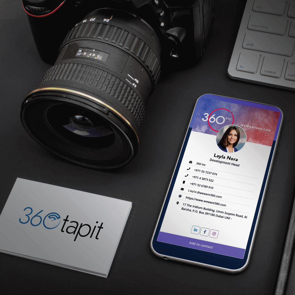 360Tapit Smart Business Cards - Share details within Single Tap