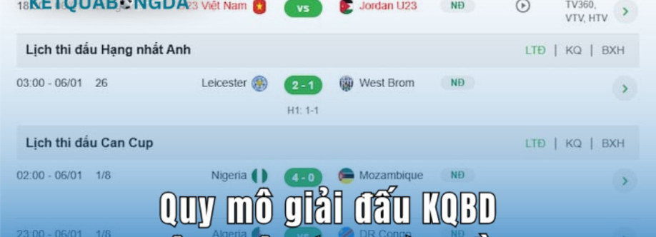 KQBD Kết Quả Bóng đá Cover Image