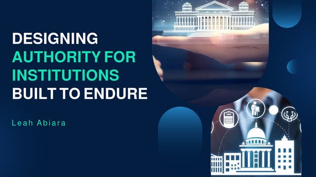 Leah Abiara’s Perspective on Architecture and Institutional Authority | PDF