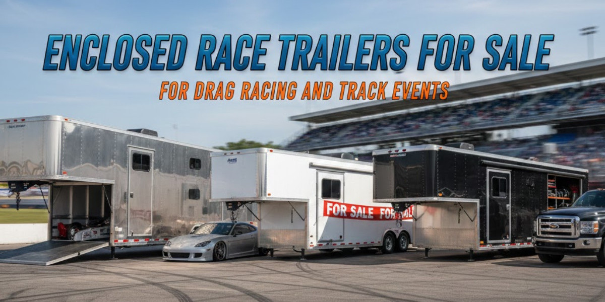Enclosed Race Trailers for Sale for Drag Racing and Track Events