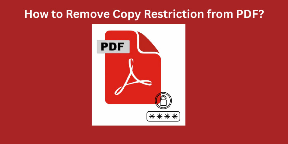 How to Remove Copy Restriction from PDF Document?