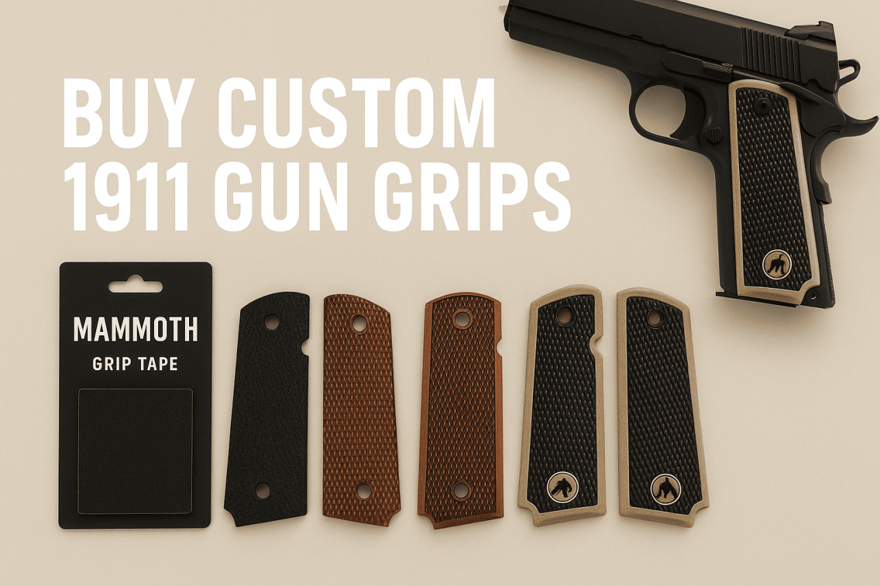 Mammoth Grip Exchange: Buy Custom 1911 Gun Grips — Difference Between Modern Ivory and Fossil Ivory