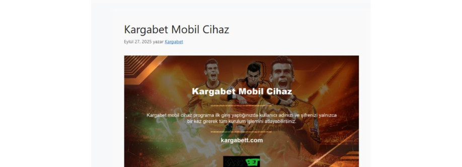 Kargabet Giriş Cover Image