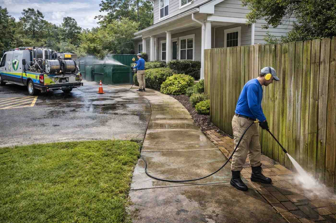 Commercial Pressure Washing Services in Covington & Madisonville LA | Pressure Washing Company Hammond LA | EV Cleaning Services LLC