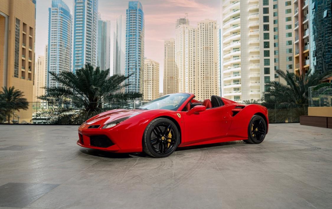 Ferrari 488 Spider Rental in Dubai | Rent Ferrari in Dubai | Burnout Rent Car