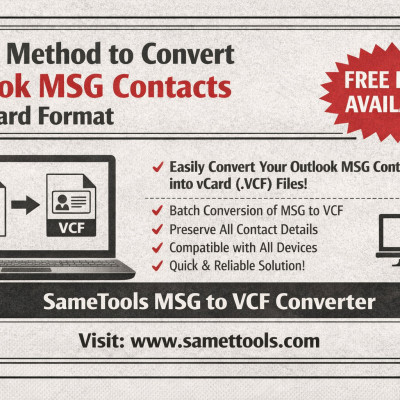 Quick Method to Convert Outlook MSG Contacts into vCard Format Profile Picture
